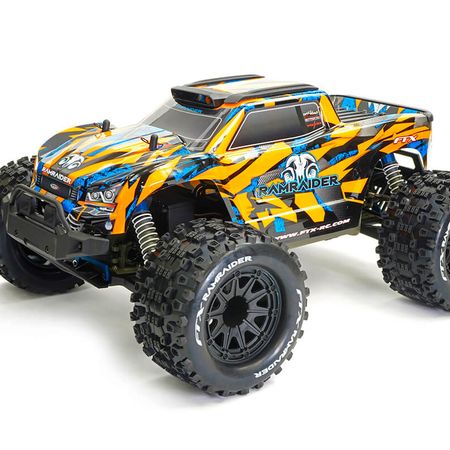 FTX Ramraider Monster Truck RTR, Brushed - Orange/Blue (FTX5499OB)