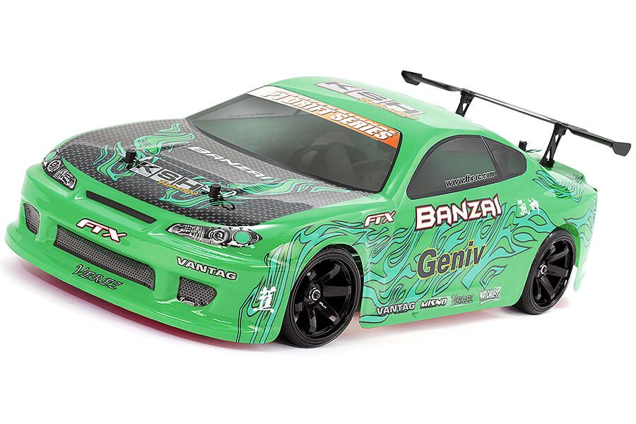 FTX Banzai 2.4Ghz 4WD RTR 1:10 Brushed Drift Car - Green (FTX5529G)