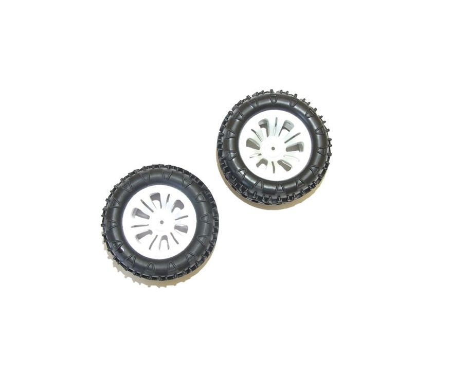 FTX Carnage Mounted Wheel/Tyre Complete Pair - White (FTX6310W)