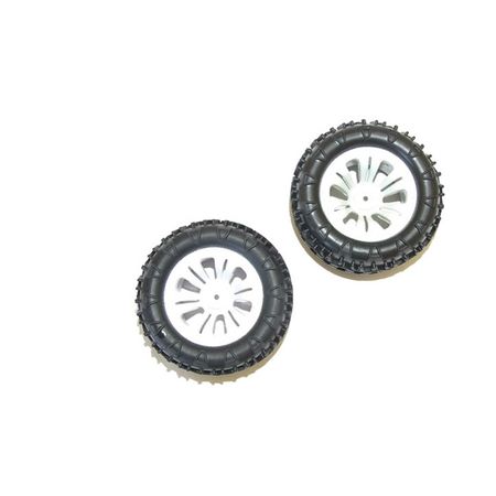 FTX Carnage Mounted Wheel/Tyre Complete Pair - White (FTX6310W)