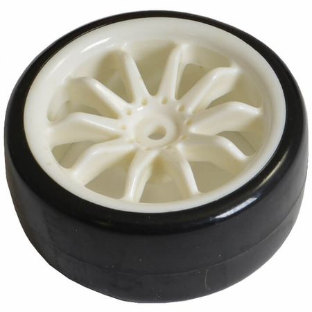 Fastrax 1:10 Street Wheel / Drift Tyres 10-Spoke White (FAST0092W)