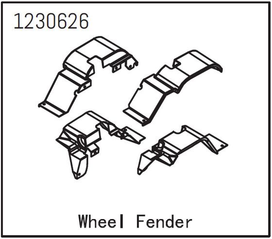 Absima Wheel Fender Set - Sherpa ( AB 1230626)