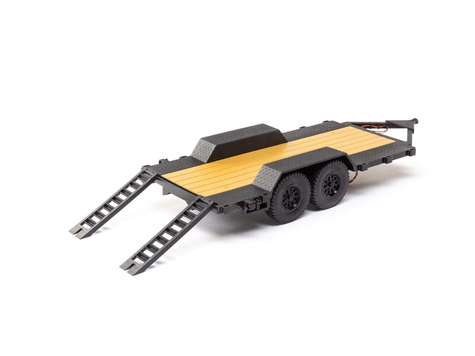 Axial SCX24 1:24th Flat Bed Vehicle Trailer with LED Taillights (G-AXI00009)