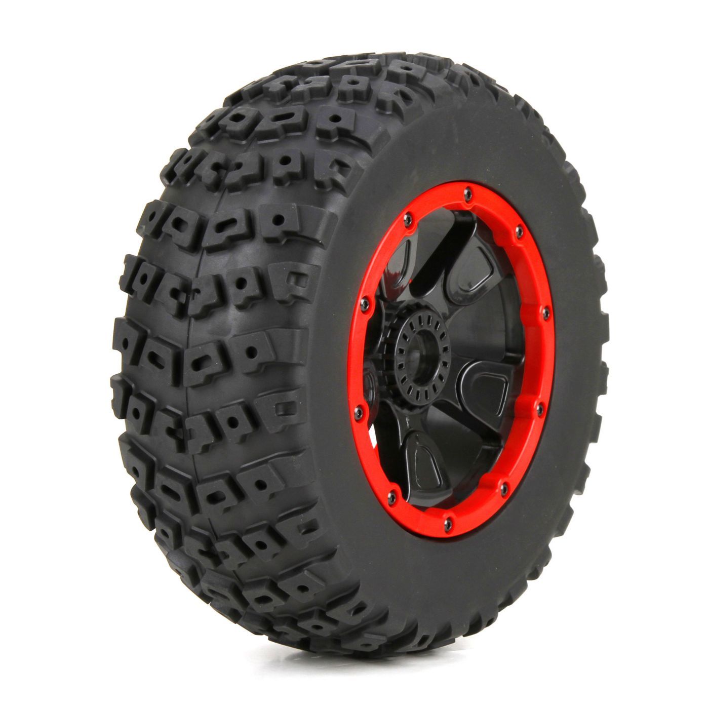 Losi Left &amp; Right Tire (1ea), Premounted: 1:5 4wd DB XL (G-LOS45004)