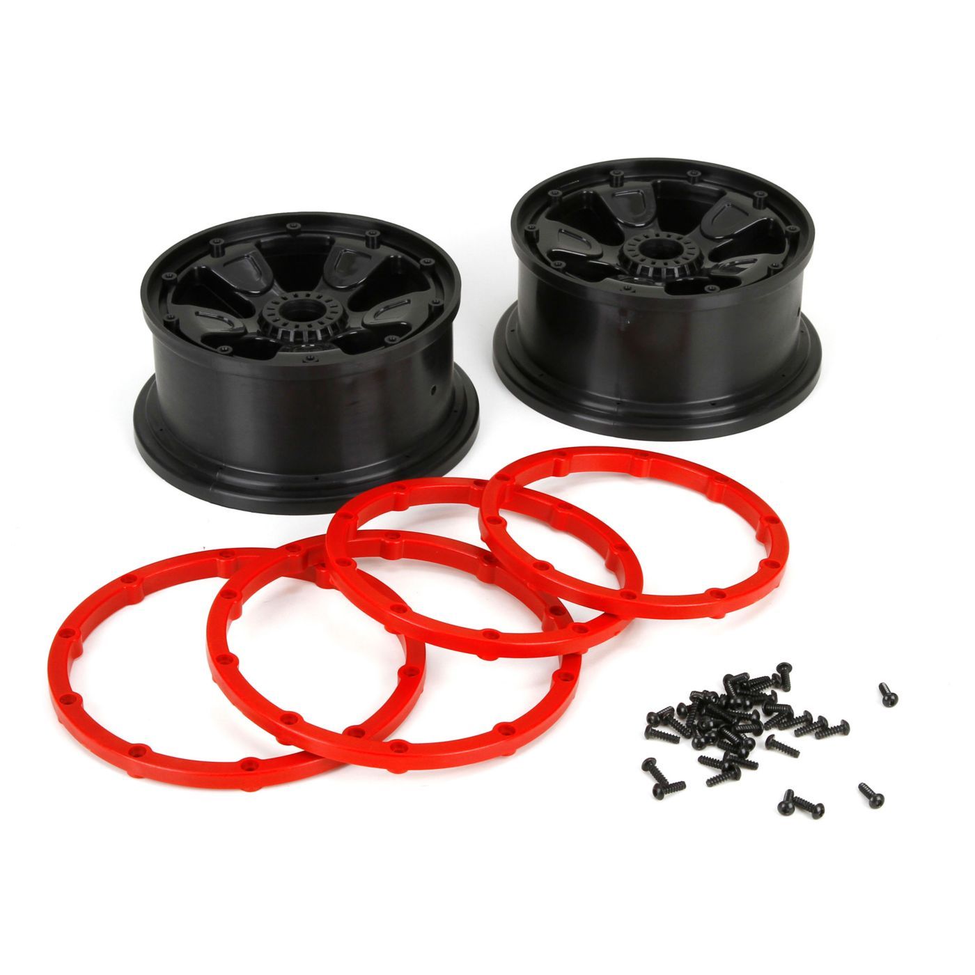 Losi Wheel/Beadlock, Black (2): 1:5 4wd  DB XL (G-LOS45005)