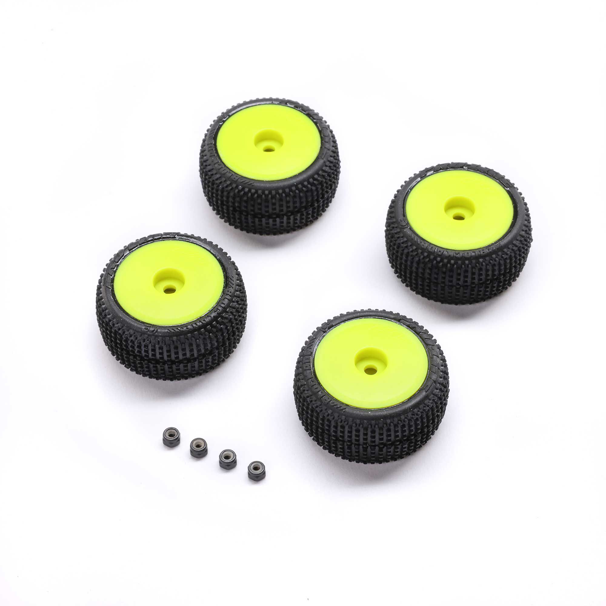 Proline Blockade Tire, Pro-Line OE, Yellow, White, Mounted: Micro-T (G-PRO-2632)