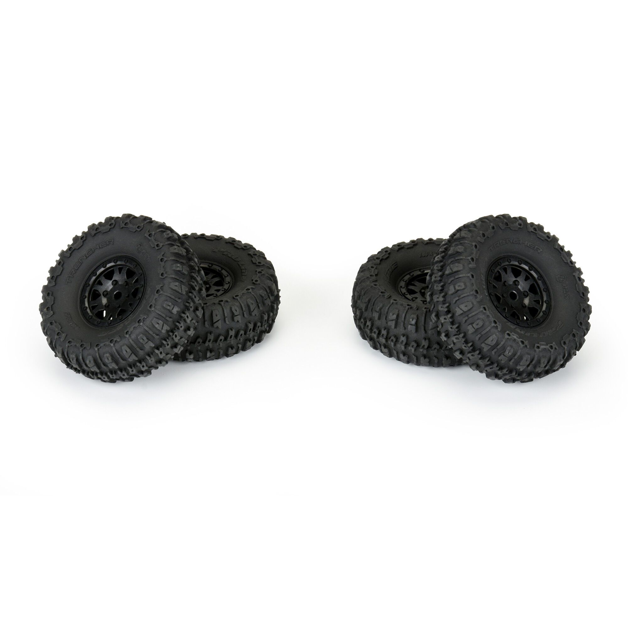 Proline 1/24 Trencher Fr/Rr 1.0&quot; Tires Mounted 7mm Black Impulse (4) (G-PRO10209-10)