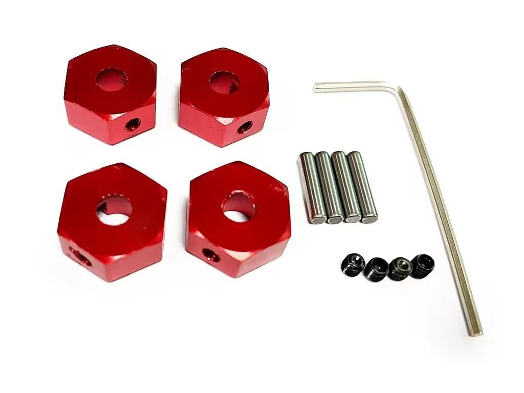 RC Overhaul Wheel Hex Drive 14mm Red Alum 3S (Pk4) (G-RCO-AR006R)