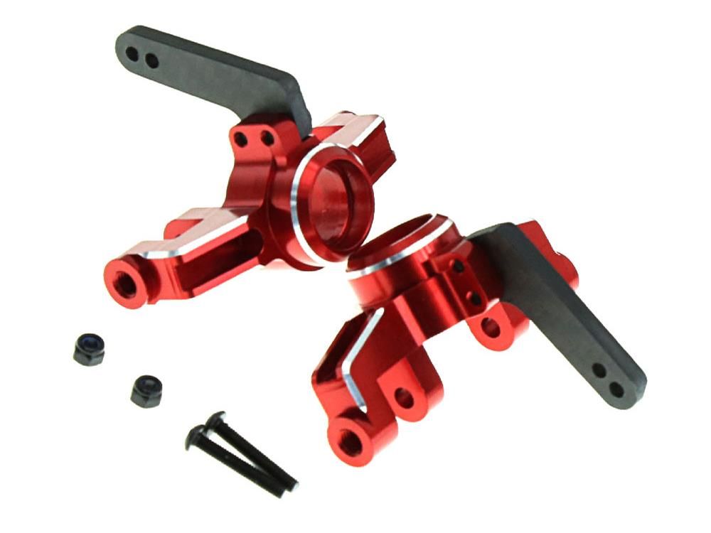 RC Overhaul Front Steering Knuckles, Red Alum, 4S / Kraton (G-RCO-AR011R)