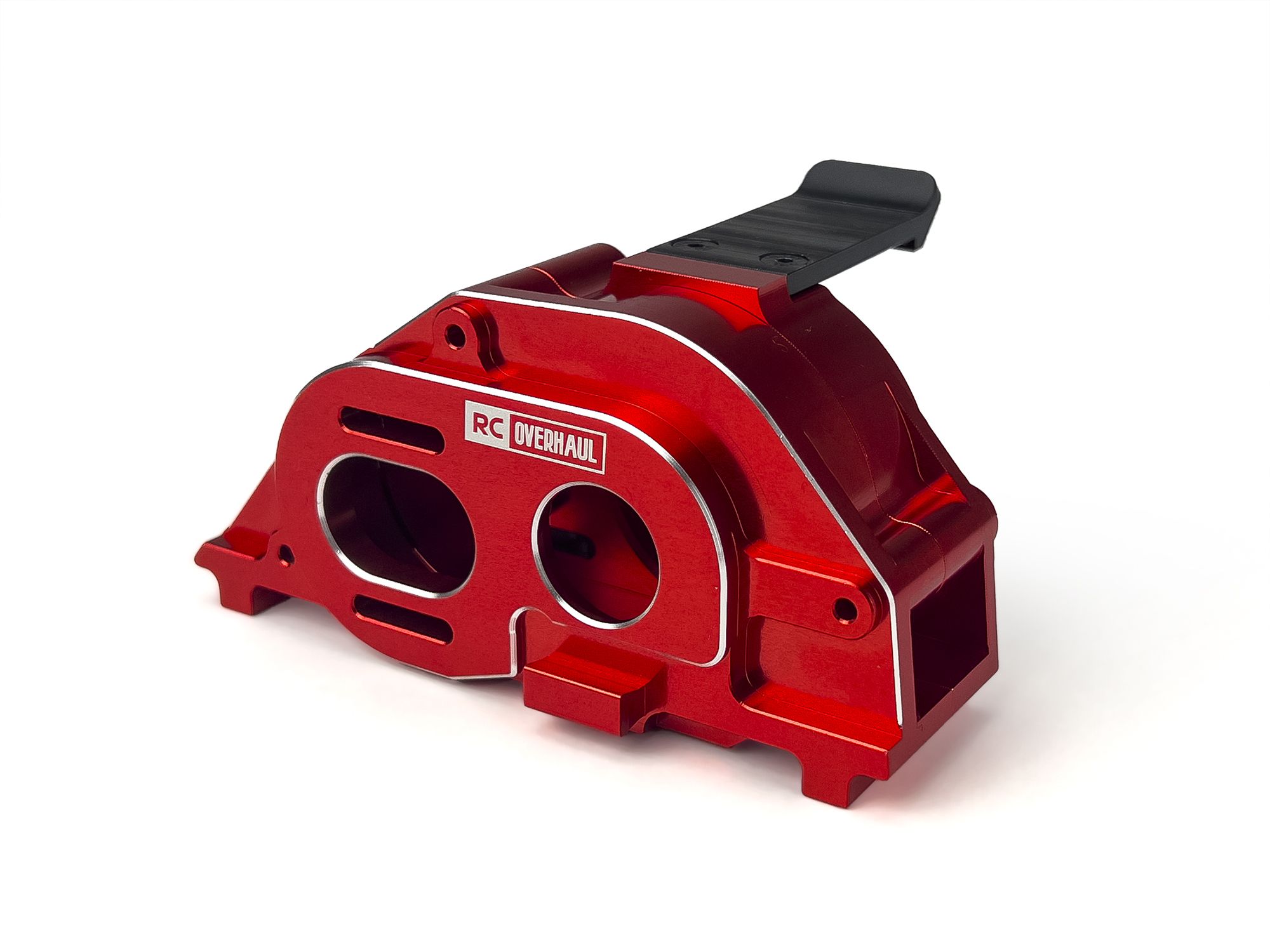 RC Overhaul Motor Mount &amp; Gearbox Case, Red Aluminum, 4S (G-RCO-AR017R)