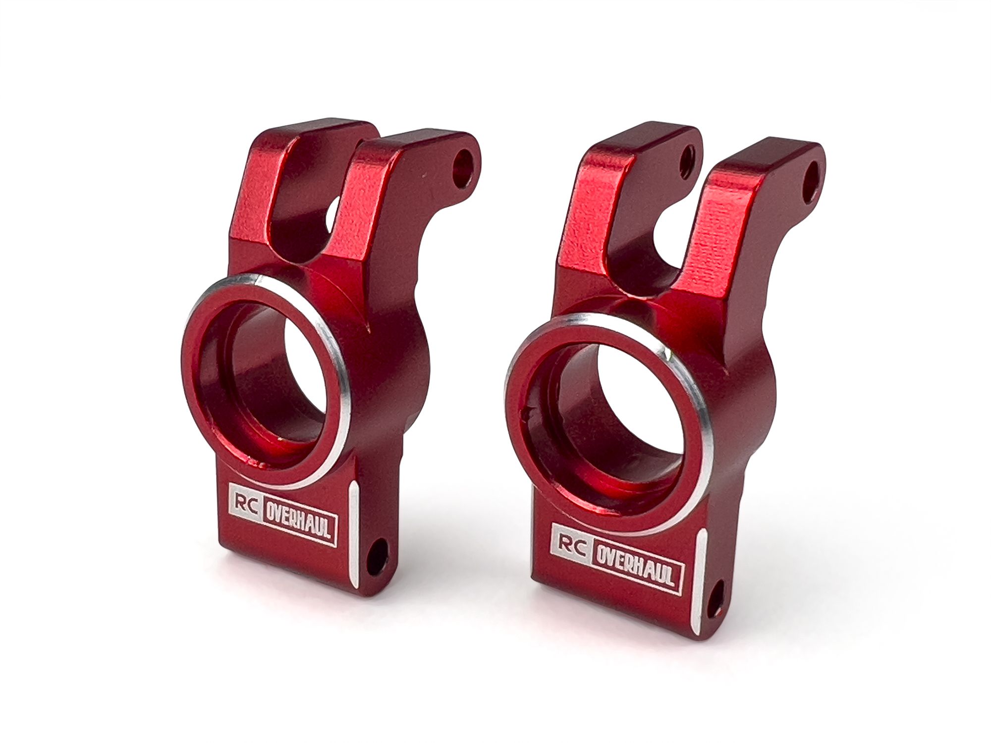 RC Overhaul Rear Hubs, Red Aluminum, 1/18 Grom (G-RCO-AR022R)