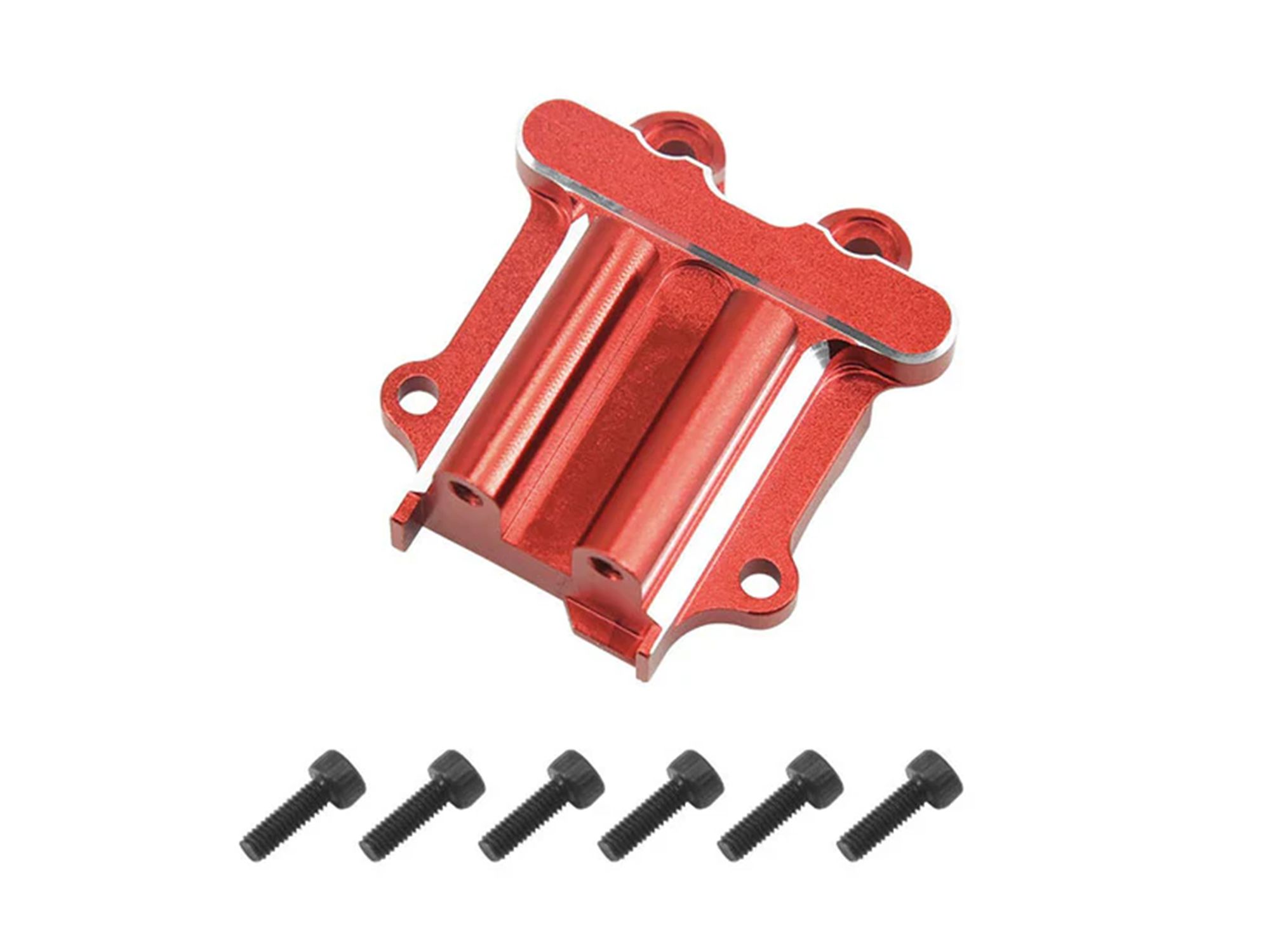 RC Overhaul Rear Gearbox Cover, Red Aluminum, Grom (G-RCO-AR029R)