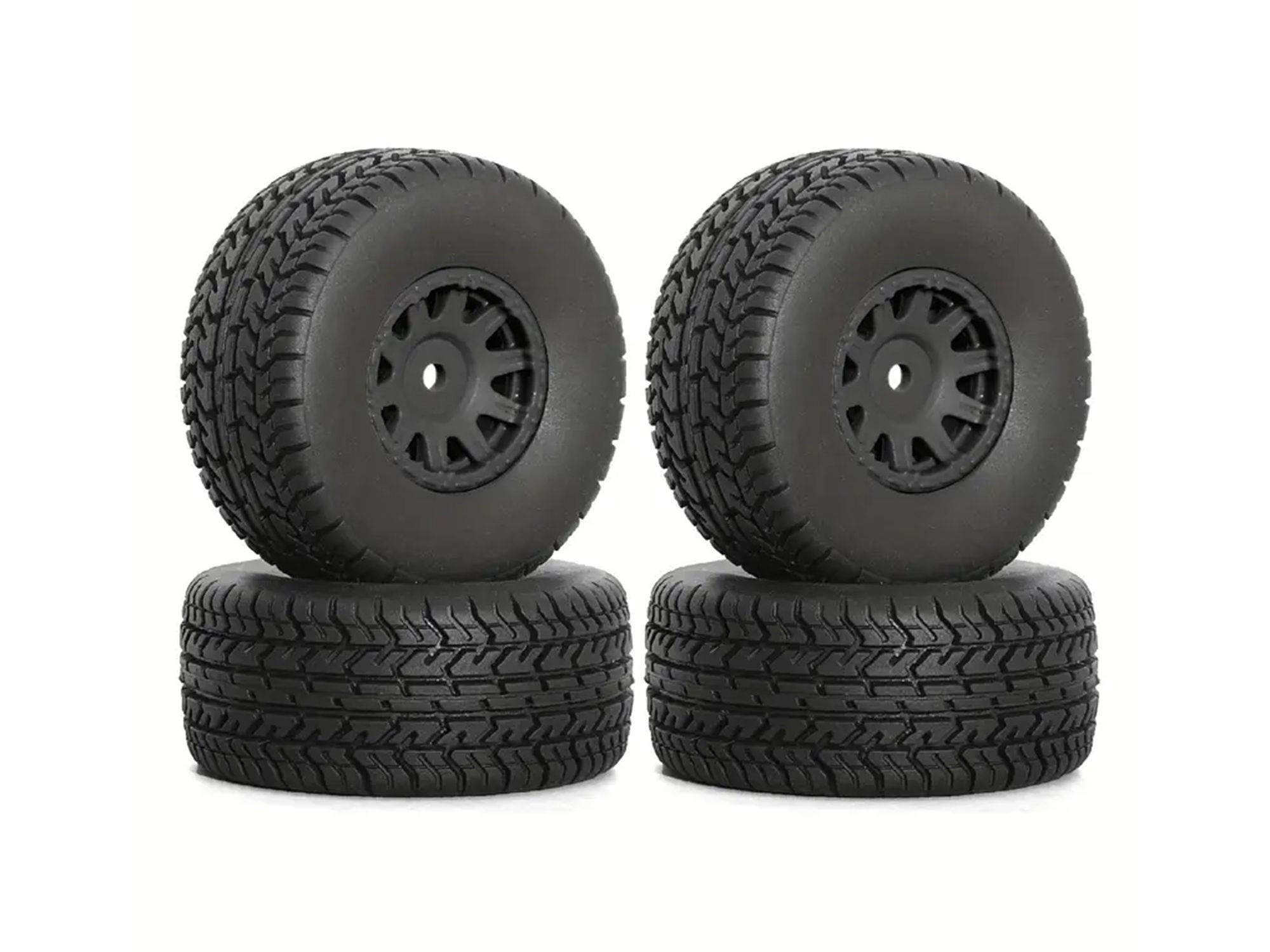 RC Overhaul On-Road Tyre w/ Black Rim, 1/18 Mojave (G-RCO-AR035B)