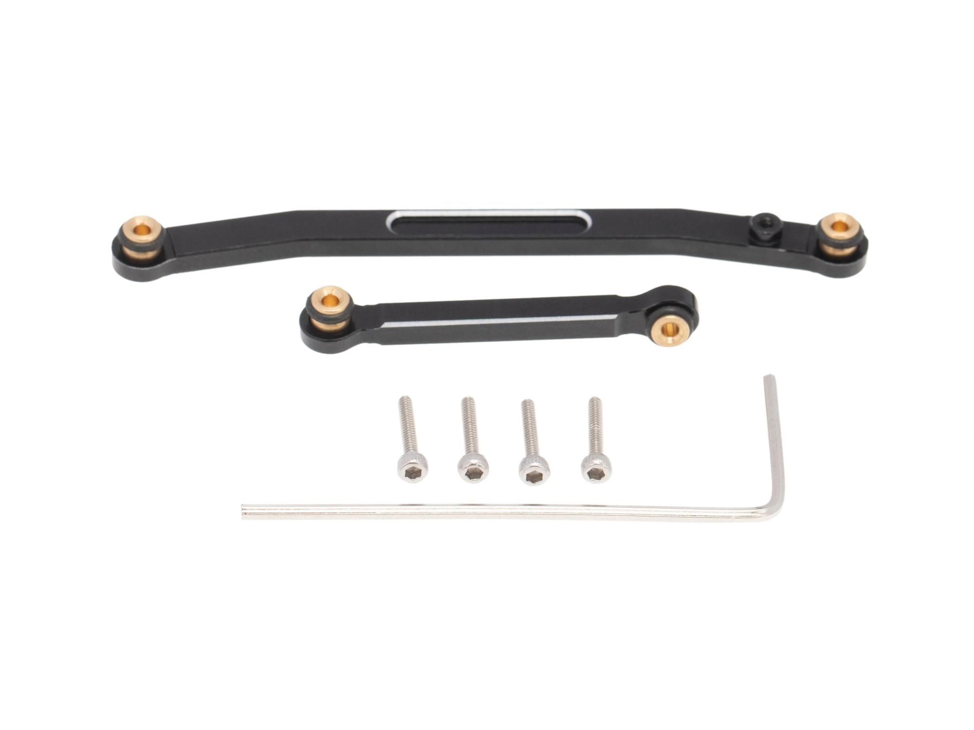 RC Overhaul Steering Link Set Blk Alloy AX/SCX24 (G-RCO-AX008)
