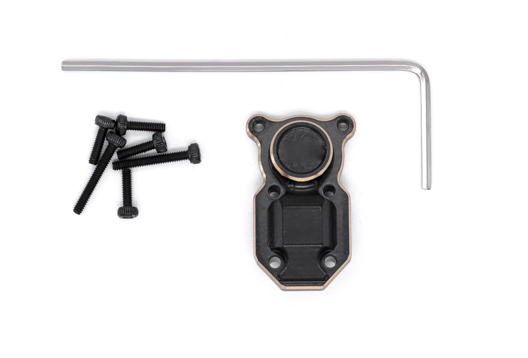 RC Overhaul Diff Cover Black Brass AX/SCX24 (G-RCO-AX015)