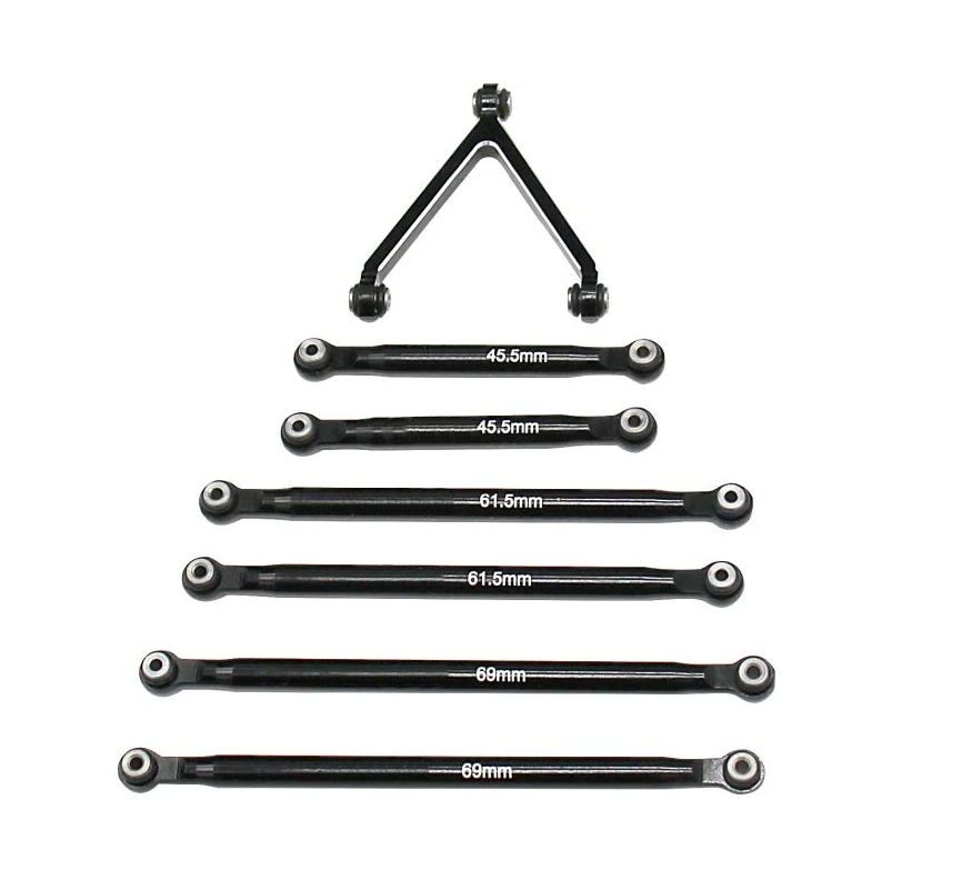 RC Overhaul Lower Tie Rod Set Blk Aluminum SCX24 (G-RCO-AX022)