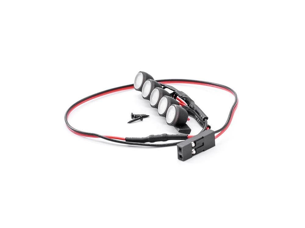 RC Overhaul Roof Light Bar Round (Bronco) SCX24 (G-RCO-AX032)