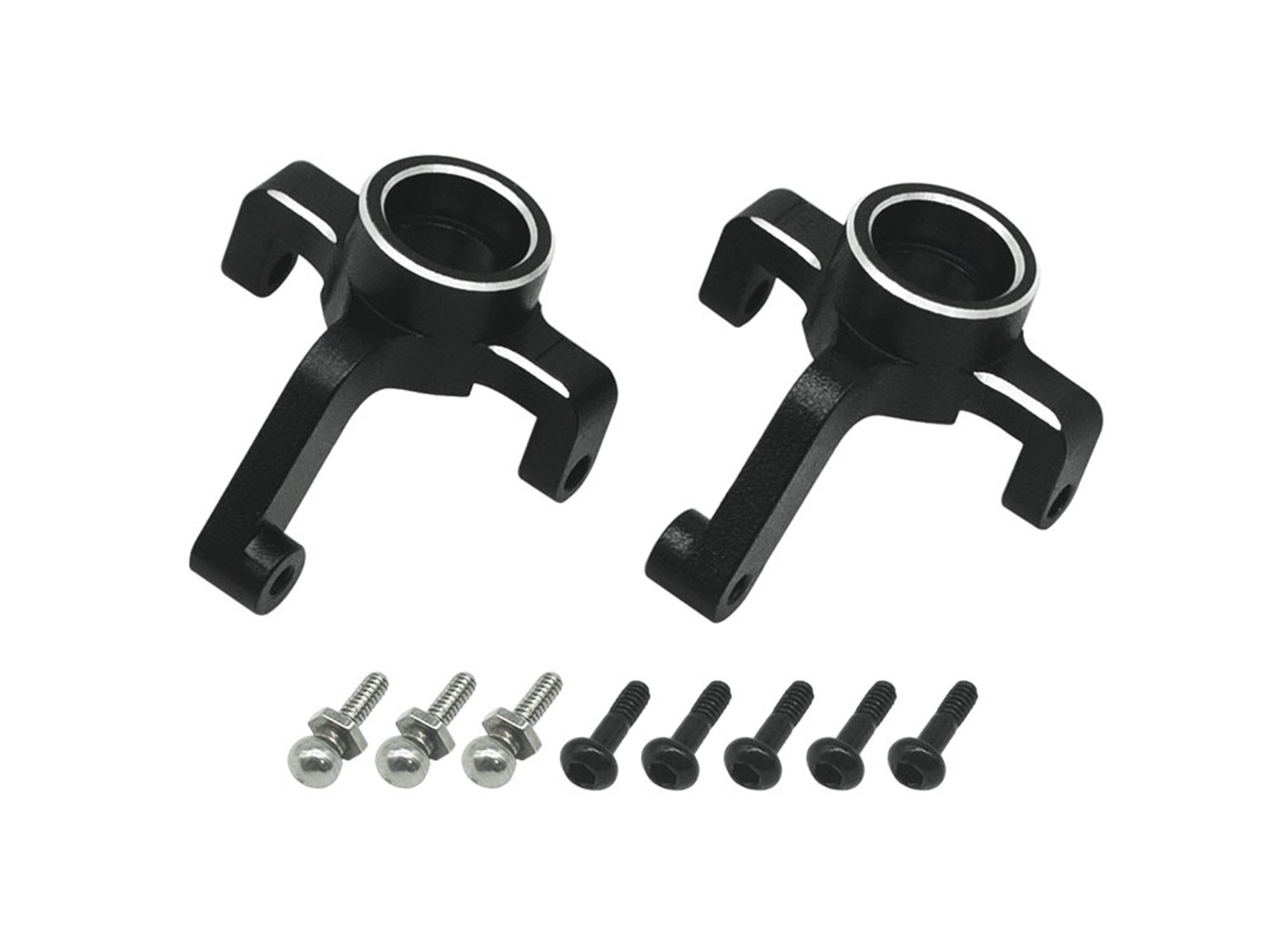 RC Overhaul Aluminum Front Hubs: Micro-B (G-RCO-LOS07BK)