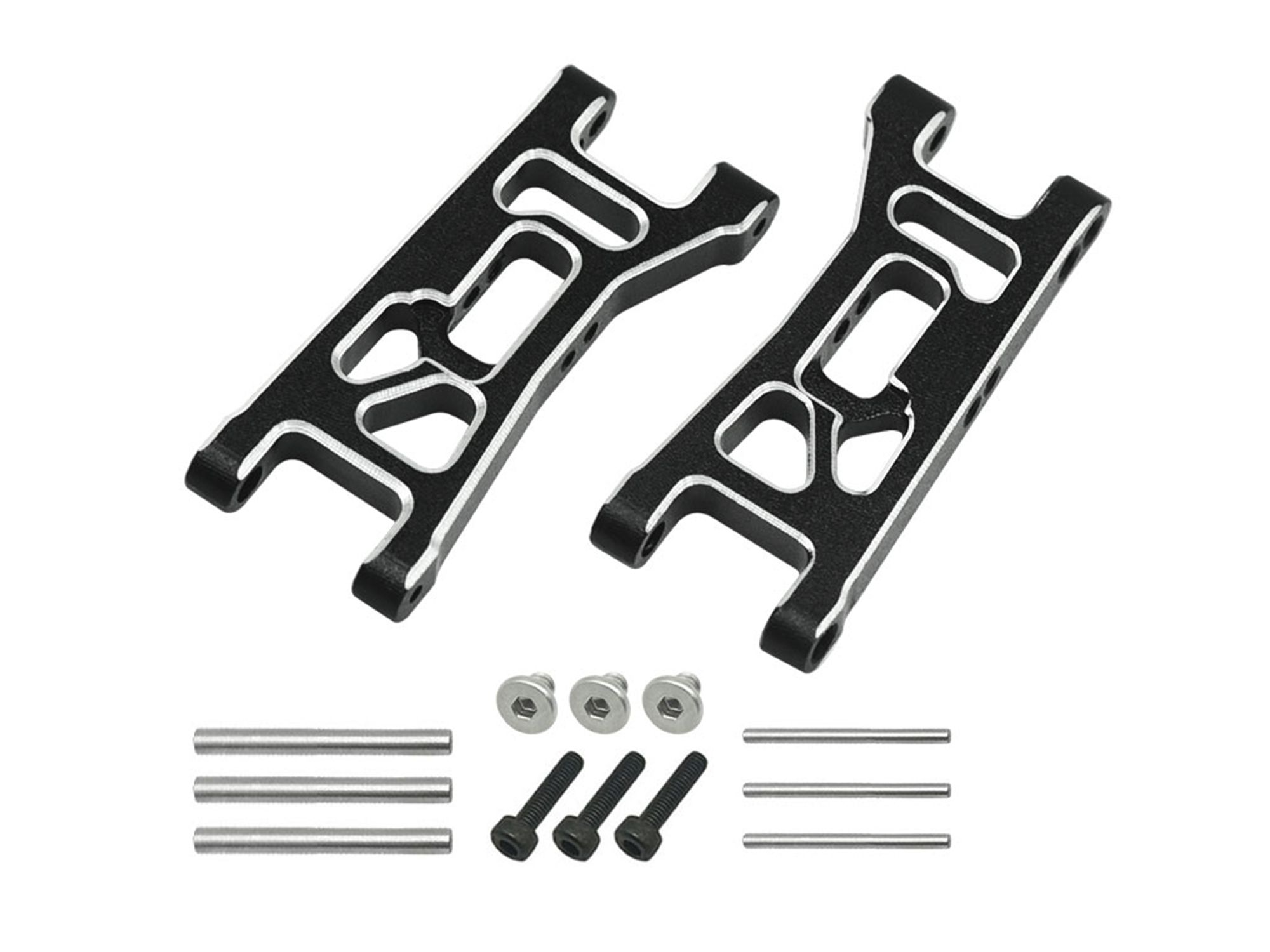 RC Overhaul Aluminum Front Lower Arms: Micro-B (G-RCO-LOS10BK)