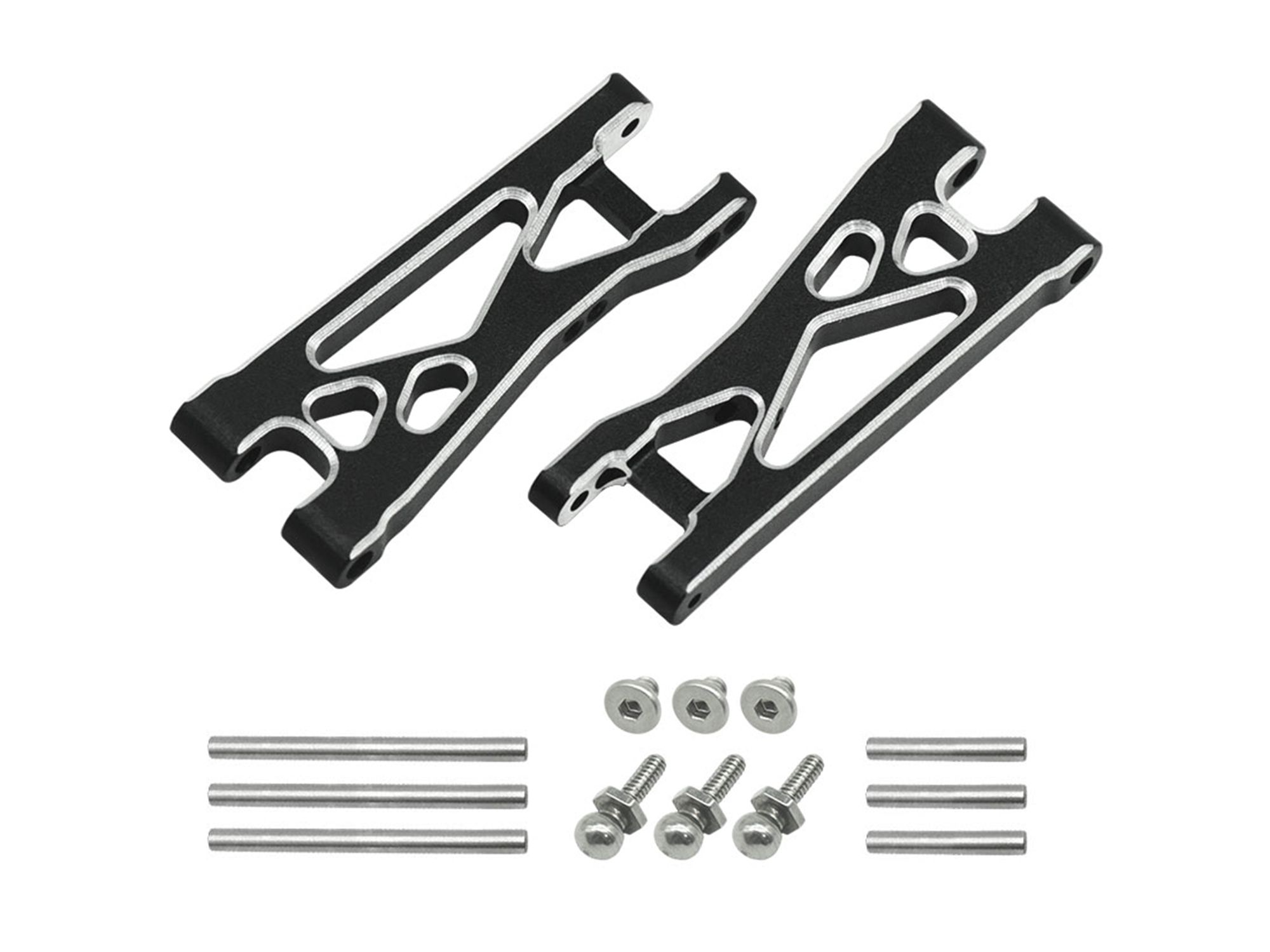 RC Overhaul Aluminum Rear Lower Arms: Micro-B (G-RCO-LOS11BK)