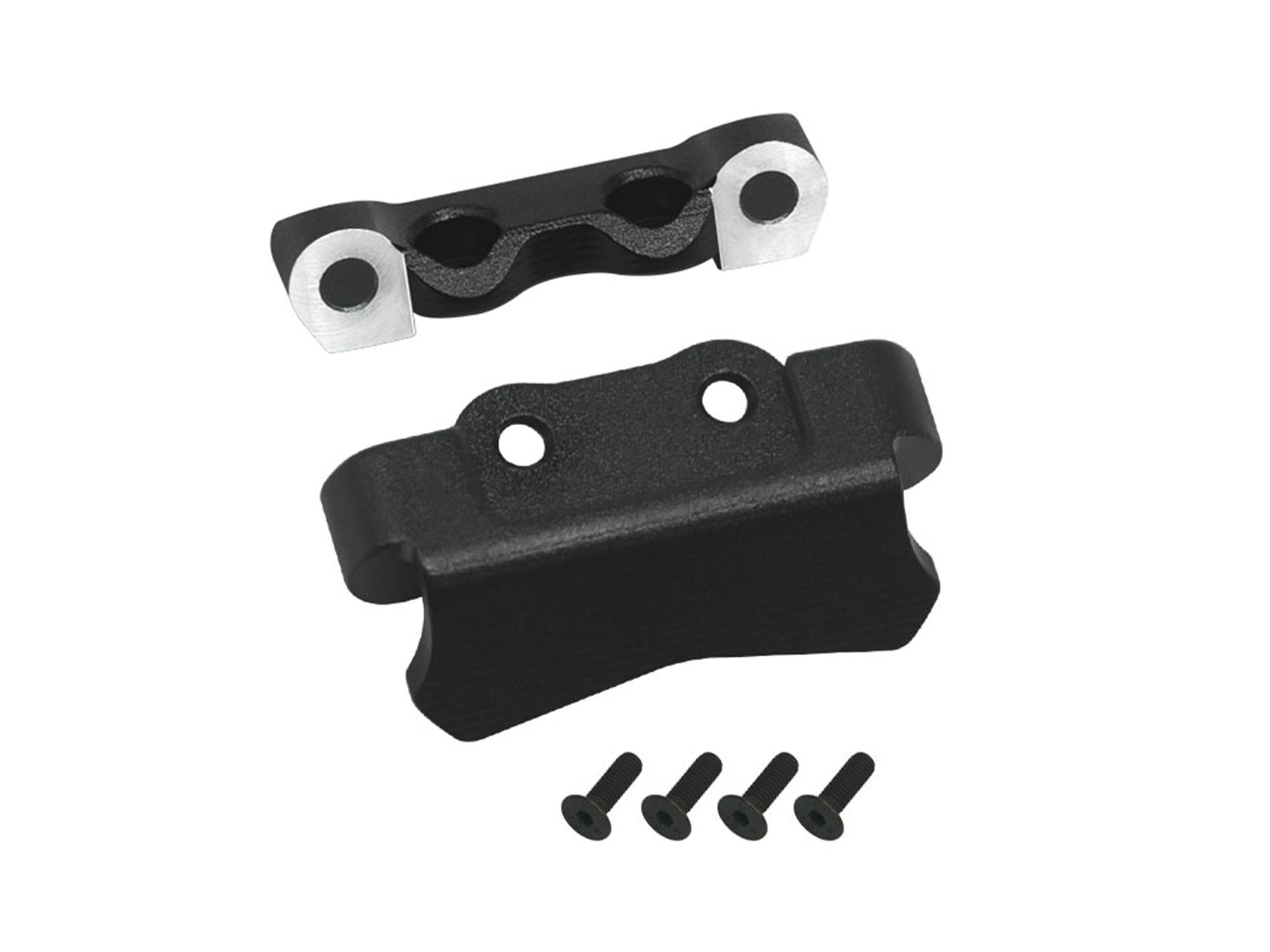 RC Overhaul Aluminum Rear Arm Mount : Micro-B (G-RCO-LOS12BK)