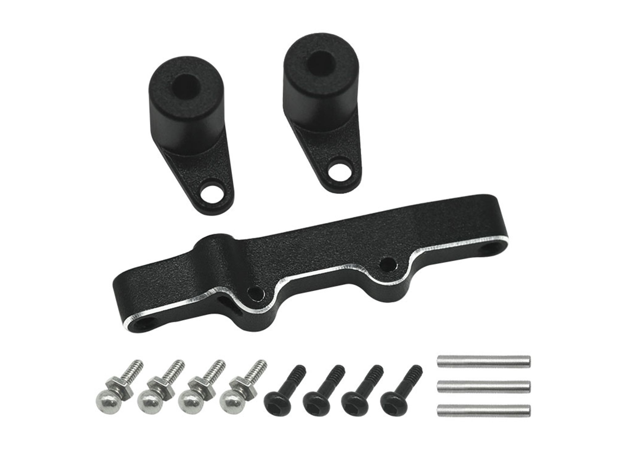 RC Overhaul Aluminum Steering Set: Micro-B (G-RCO-LOS13BK)