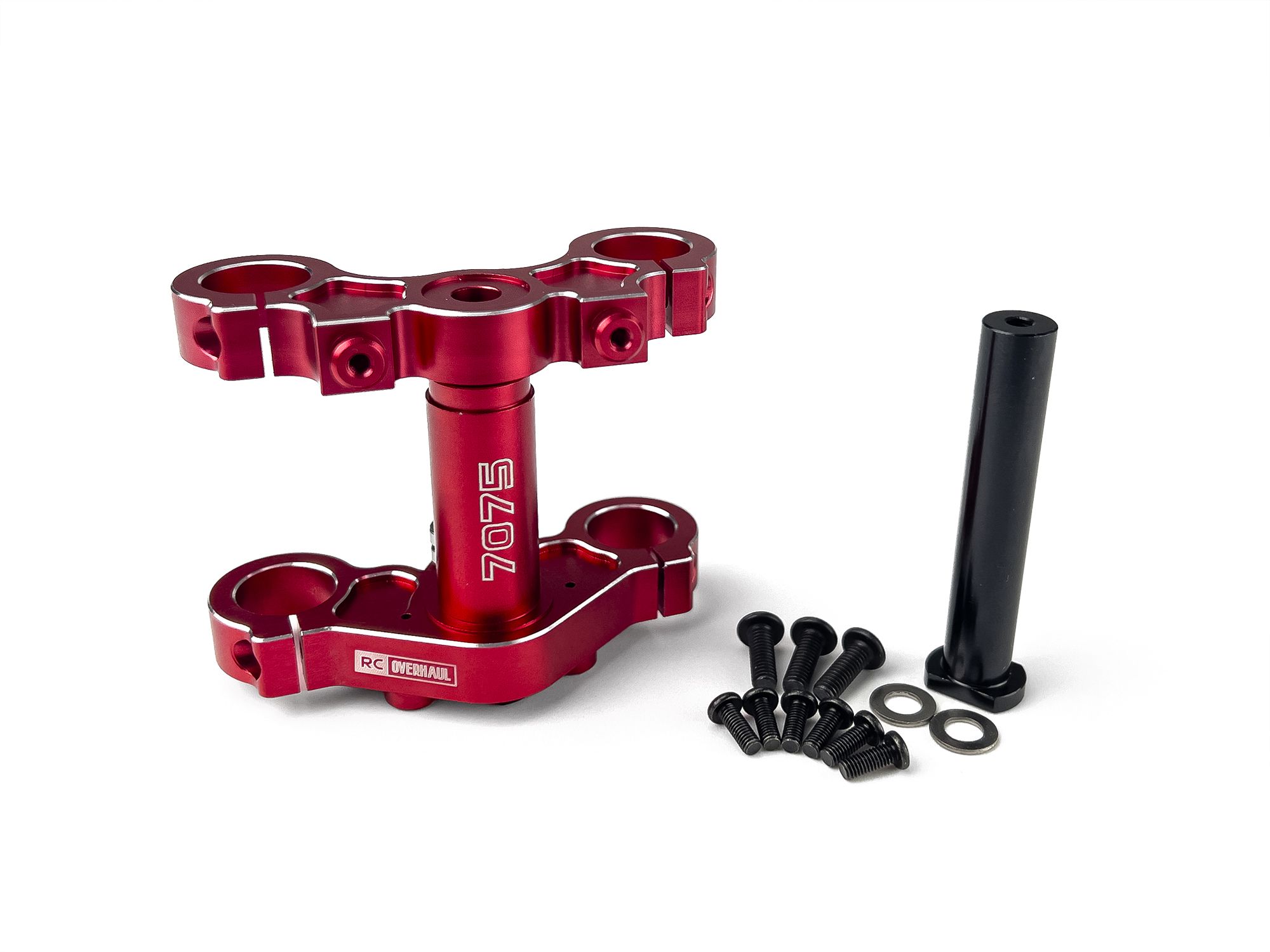 RC Overhaul Aluminum Triple Clamp Set, Promoto, Red (G-RCO-MX03R)