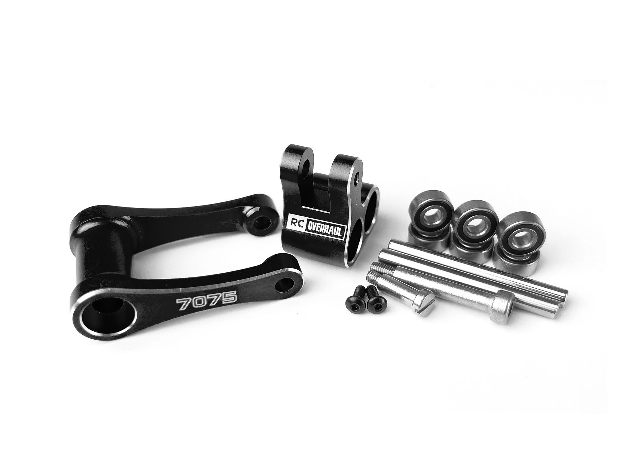 RC Overhaul Aluminum Knuckle &amp; Pull Rod, Promoto, Black (G-RCO-MX04BK)