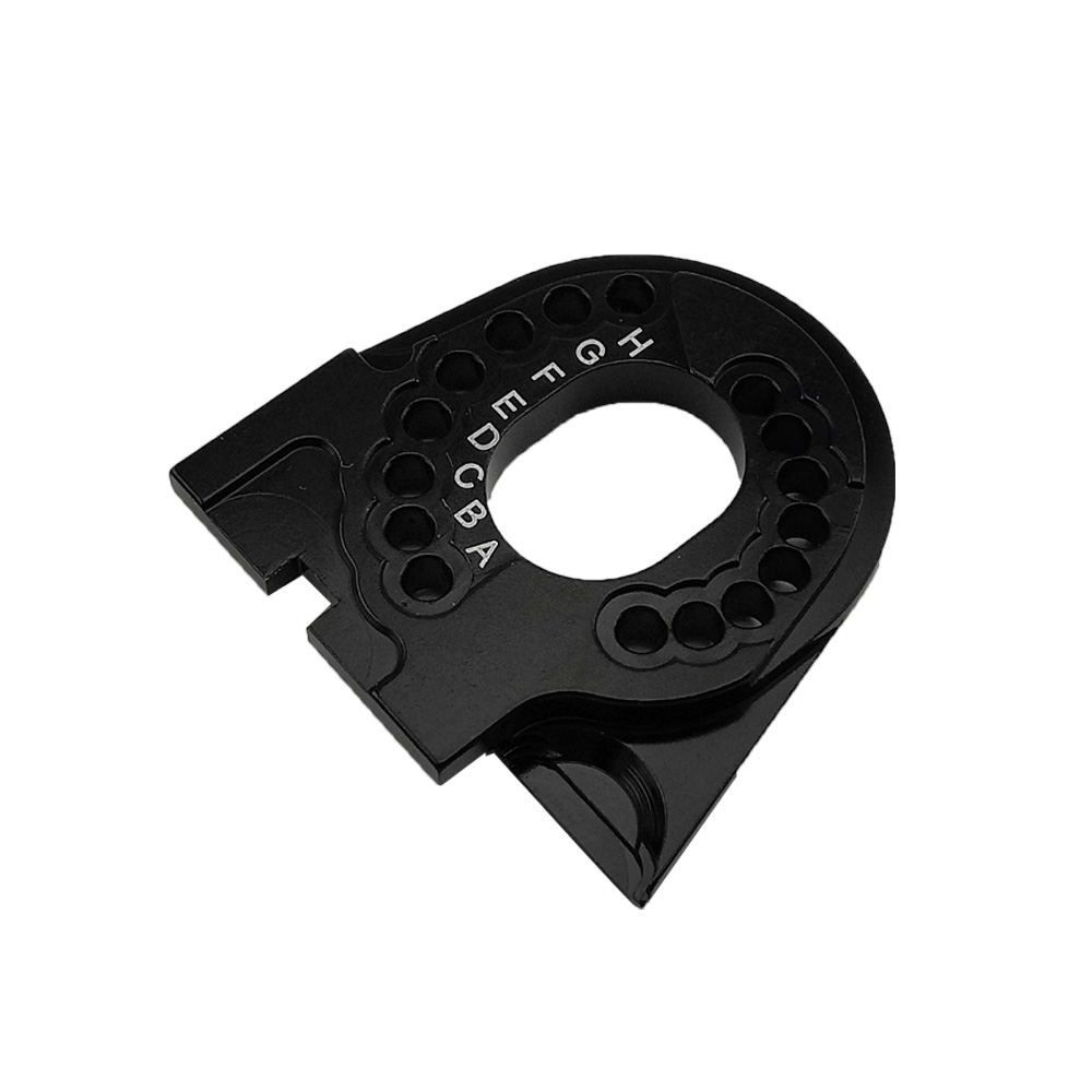 RC Overhaul Adjustable Motor Mount, Black Aluminum TRX4 (G-RCO-TRX004)