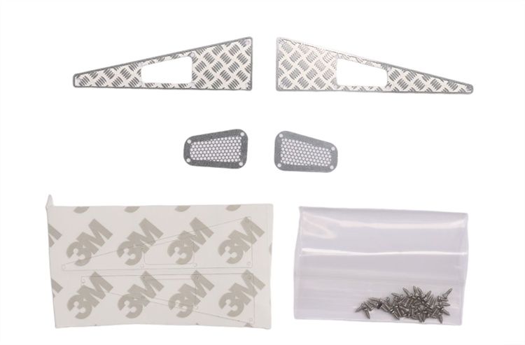 RC Overhaul Hood Trim Fittings Silver TRX-4M Defender (G-RCO-TRX017S)