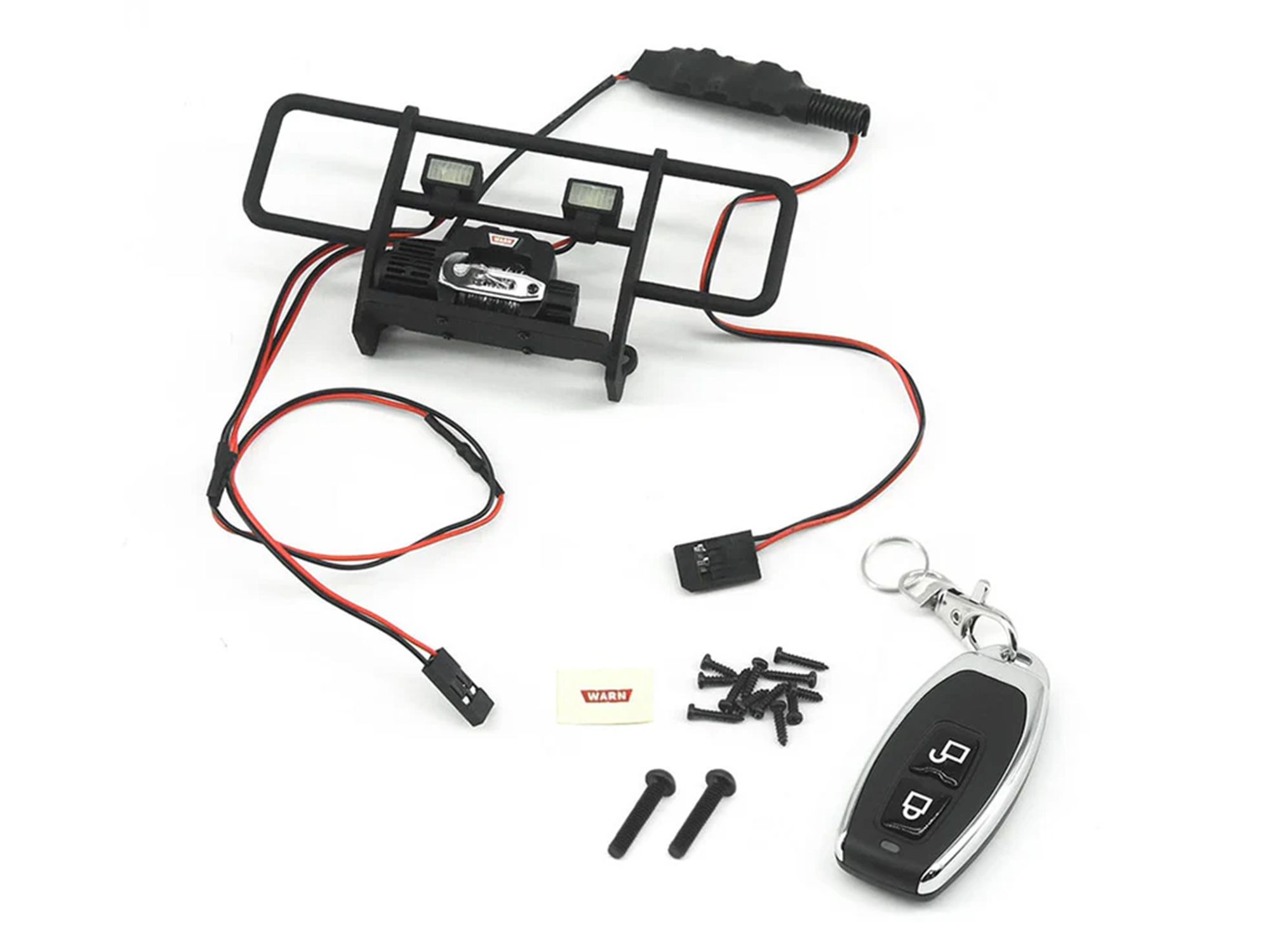 RC Overhaul Bumper w/LEDS, Winch &amp; Remote TRX-4M Chevy K10 (G-RCO-TRX043)