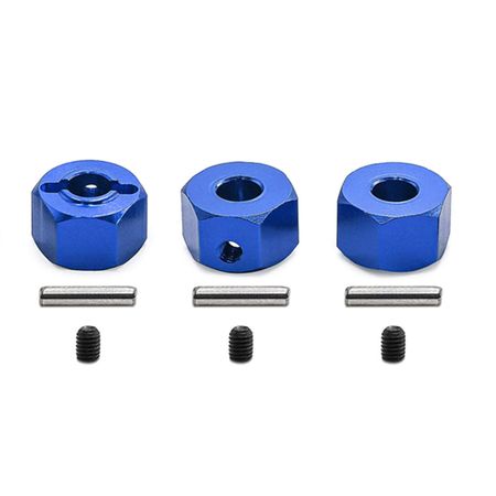 RC Overhaul Aluminium Hex Drive (pk4), Blue, Traxxas Mini Maxx (G-RCO-TRX048BL)