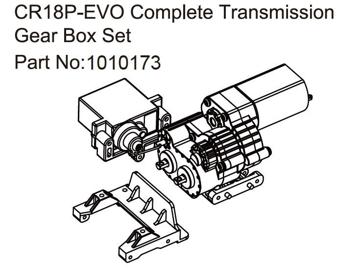 Absima Gear Box Harv./RV - EVO 1:18