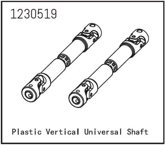 Absima Universal Shaft (2) ( AB 1230519)