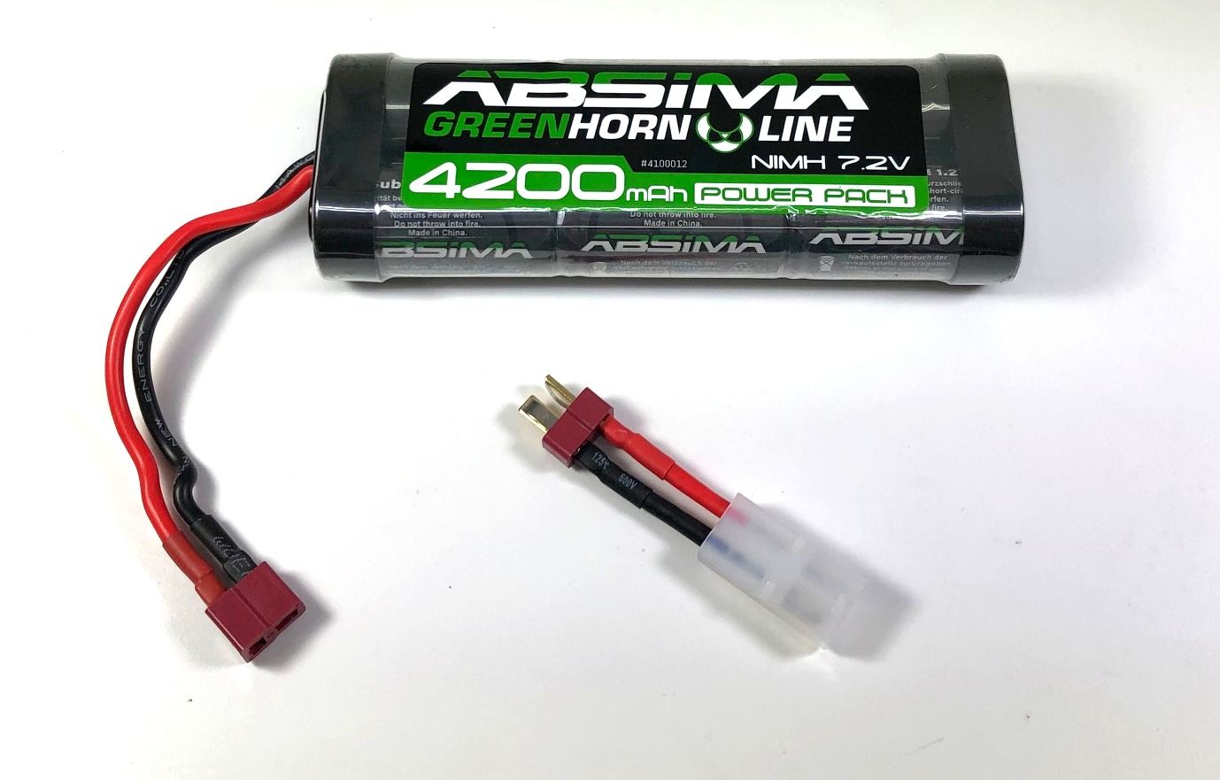 Absima Greenhorn V2 NiMh 7.2V 4200 (T-Plug + Tamiya Adaptor) ( AB 4100012)