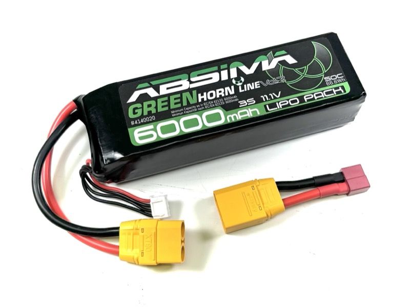 Absima Greenhorn Vol.2 LiPo 3S 11.1V-50C 6000 SC (XT90/T-Plug) ( AB 4140020)