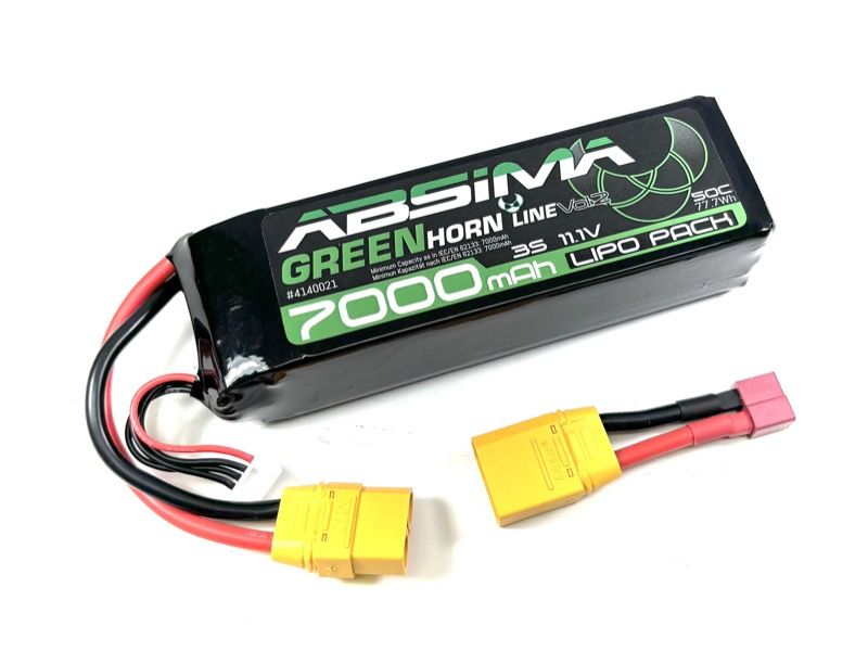 Absima Greenhorn Vol.2 LiPo 3S 11.1V-50C 7000 SC (XT90/T-Plug) ( AB 4140021)