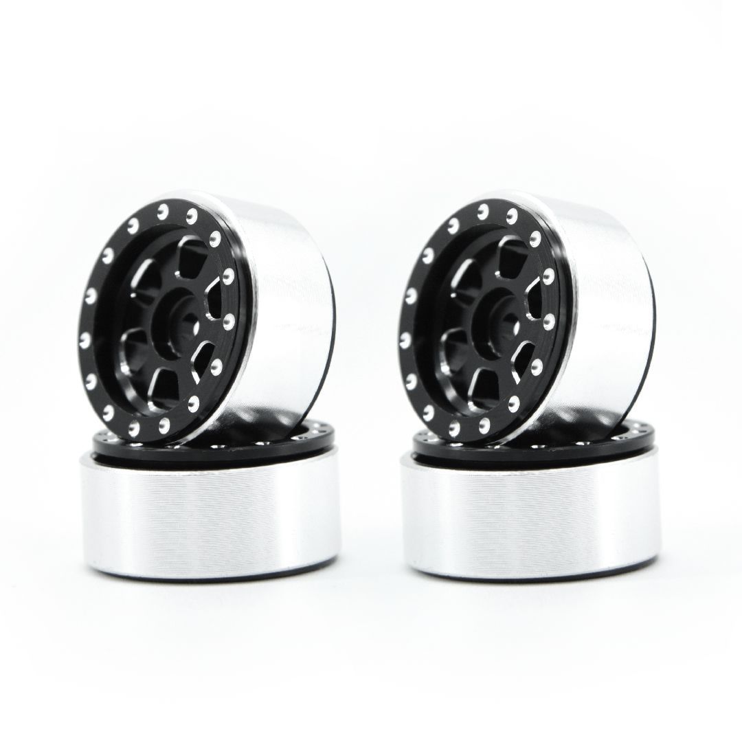 SC Models 1.0&quot; CNC Beadlock Wheels TRX-4M - Black (SCDTTRX4M011B)