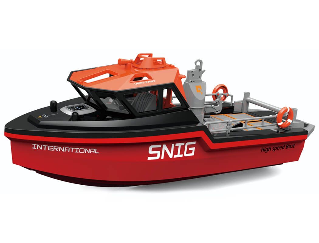 Heng Long Snig Rescue Brushless RTR Boat - 320mm White ( HL3702-B)