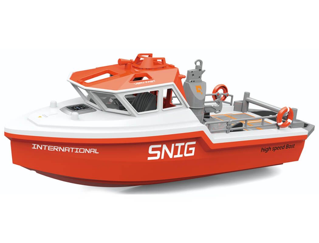 Heng Long Snig Rescue Brushless RTR Boat - 320mm White (HL3702-W)
