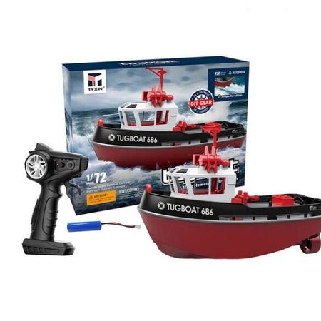 Heng Long 1:72 RTR Tugboat 686 2.4Ghz 230mm - Black (HL3800-B)