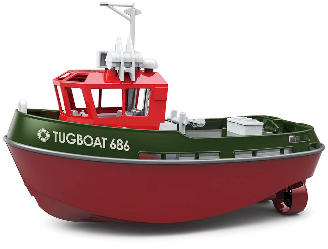 Heng Long 1:72 RTR Tugboat 686 2.4Ghz 230mm - Green (HL3800-G)