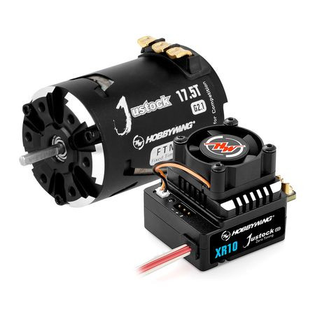 Hobbywing Combo XR10 Justock G3S ESC &amp; Justock G2.1 - 17.5T Motor (HW38020372)