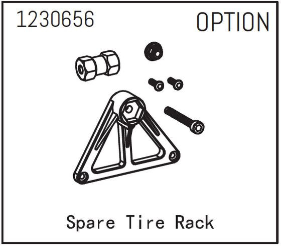 Absima Spare Wheel Rack - Sherpa  ( AB 1230656)