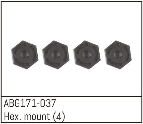 Absima Hex Wheel Hubs (4)  ( AB G171-037)
