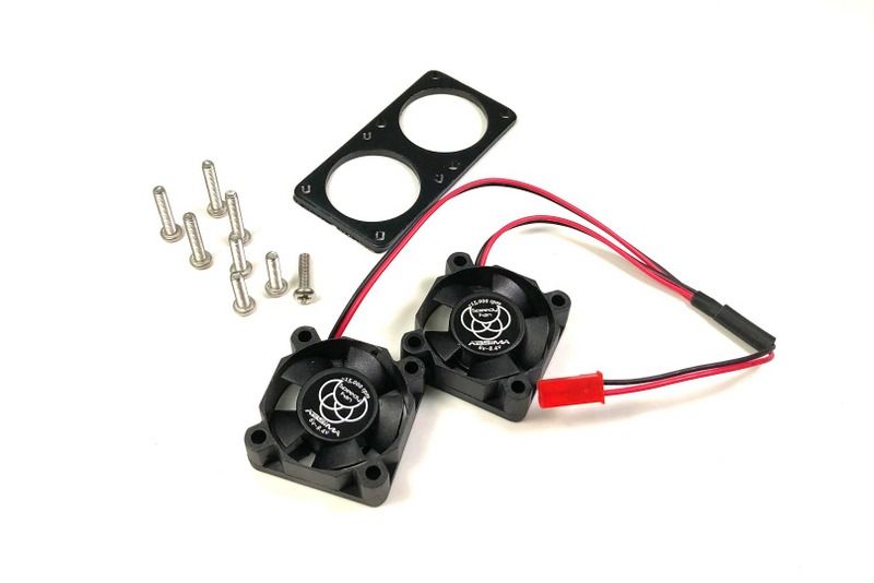 Absima High Speed Twin Fan + Adapter Plate, 15,000RPM, 30mm Size ( AB 2310035)