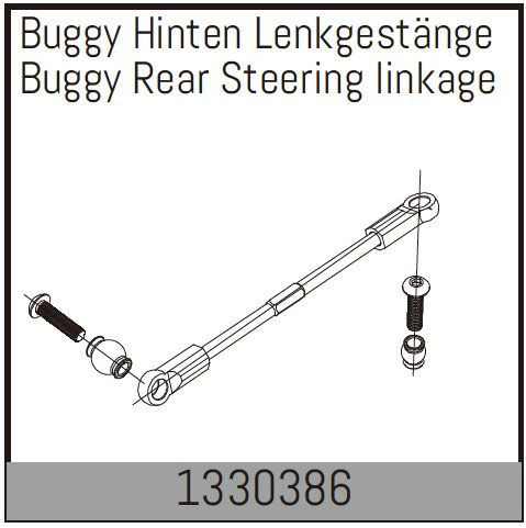 Absima Rear Steering Linkage Set For Buggy ( AB 1330386)