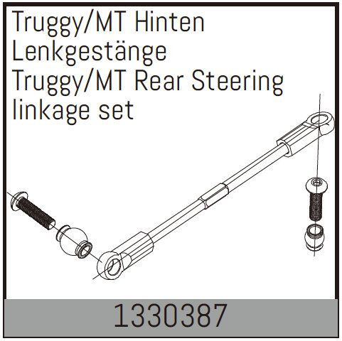 Absima Rear Steering Linkage Set For Truggy /Mt ( AB 1330387)