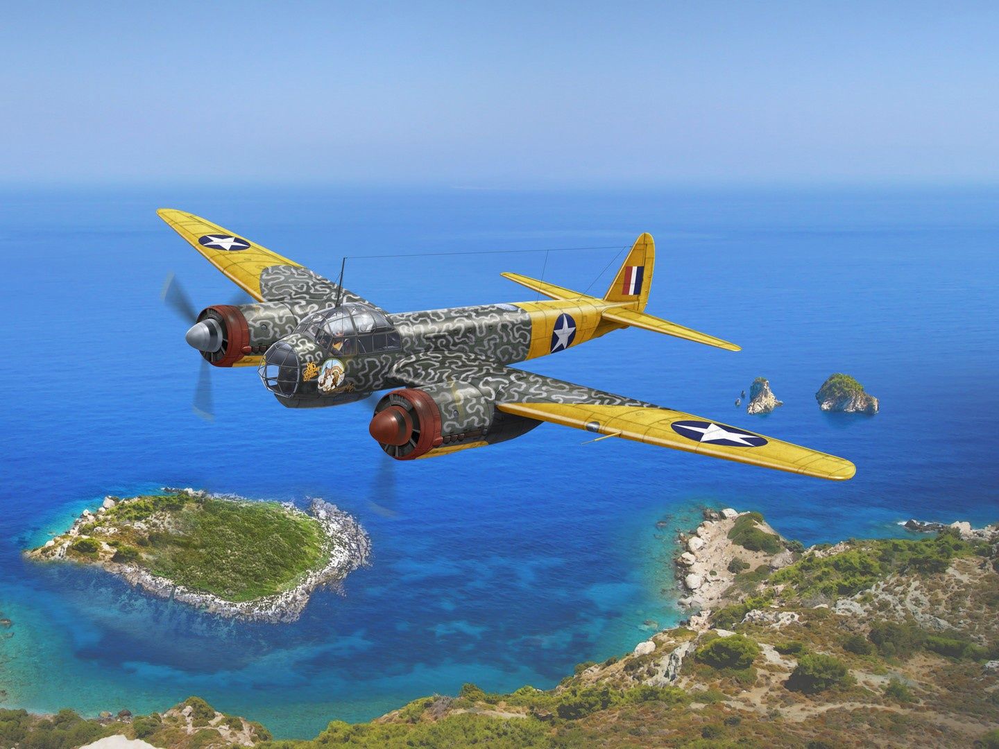 ICM Ju 88 WWII USAAF/RAF Bomber (ICM48227)