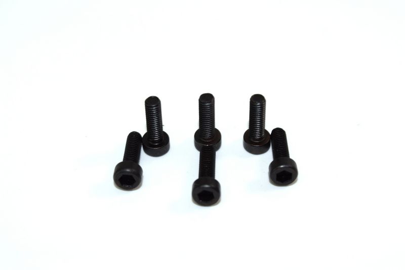Absima Cup Head Hex Screw M3x10 (6) AB2.8 BL ( AB 1330196)